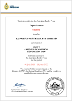 License for bonded warehouse in Australia
